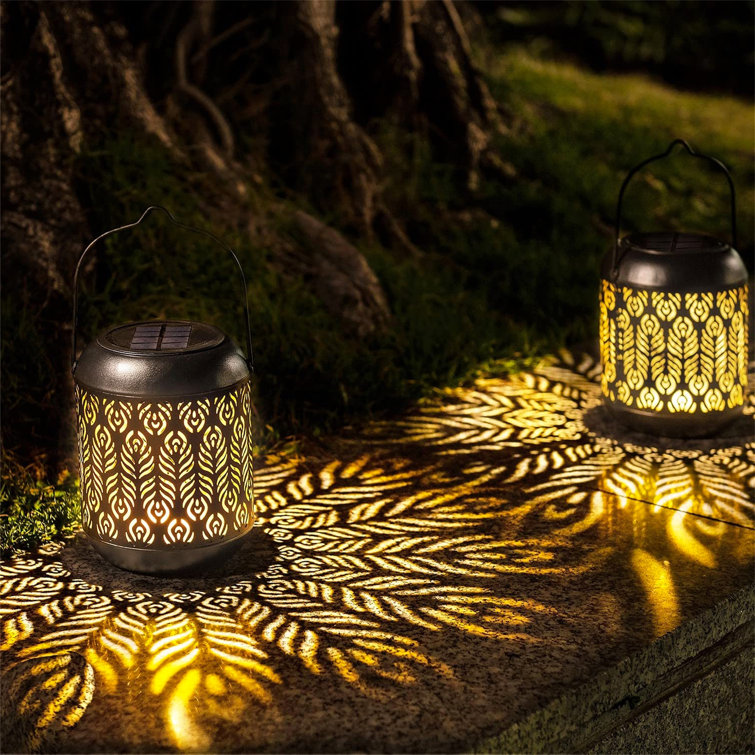 Latitude Vive Arim Black 15Cm H Solar Powered Integrated LED Outdoor